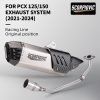 Slip On Muffler Exhaust Front Link Pipe With Sensor
