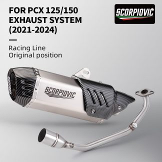 Slip On Muffler Exhaust Front Link Pipe With Sensor